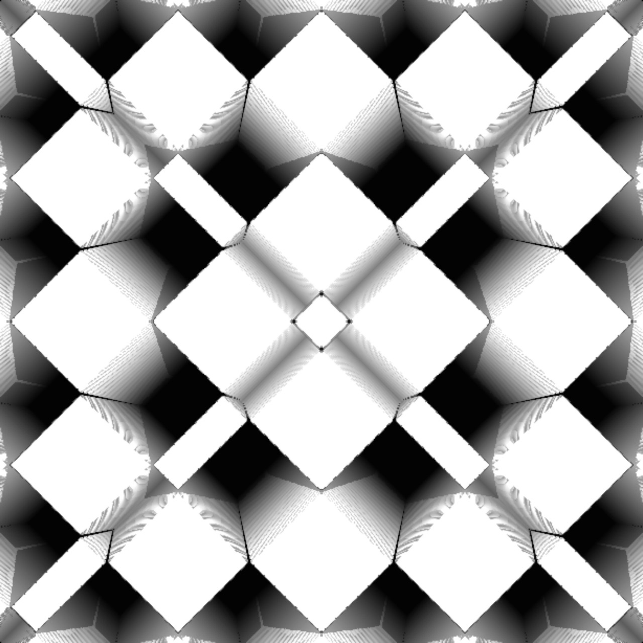 Diamond negative space reference plate